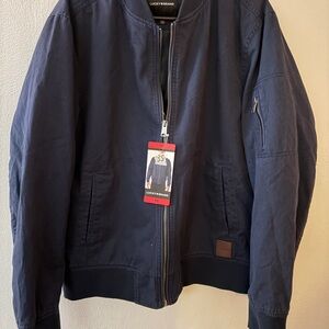 Lucky Brand Men's Deep Blue Bomber Jacket